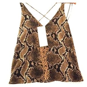 Animal print blouse